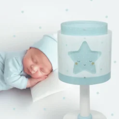 Lámpara de mesa infantil Baby Dreams, azul, G4, Ø 15 cm