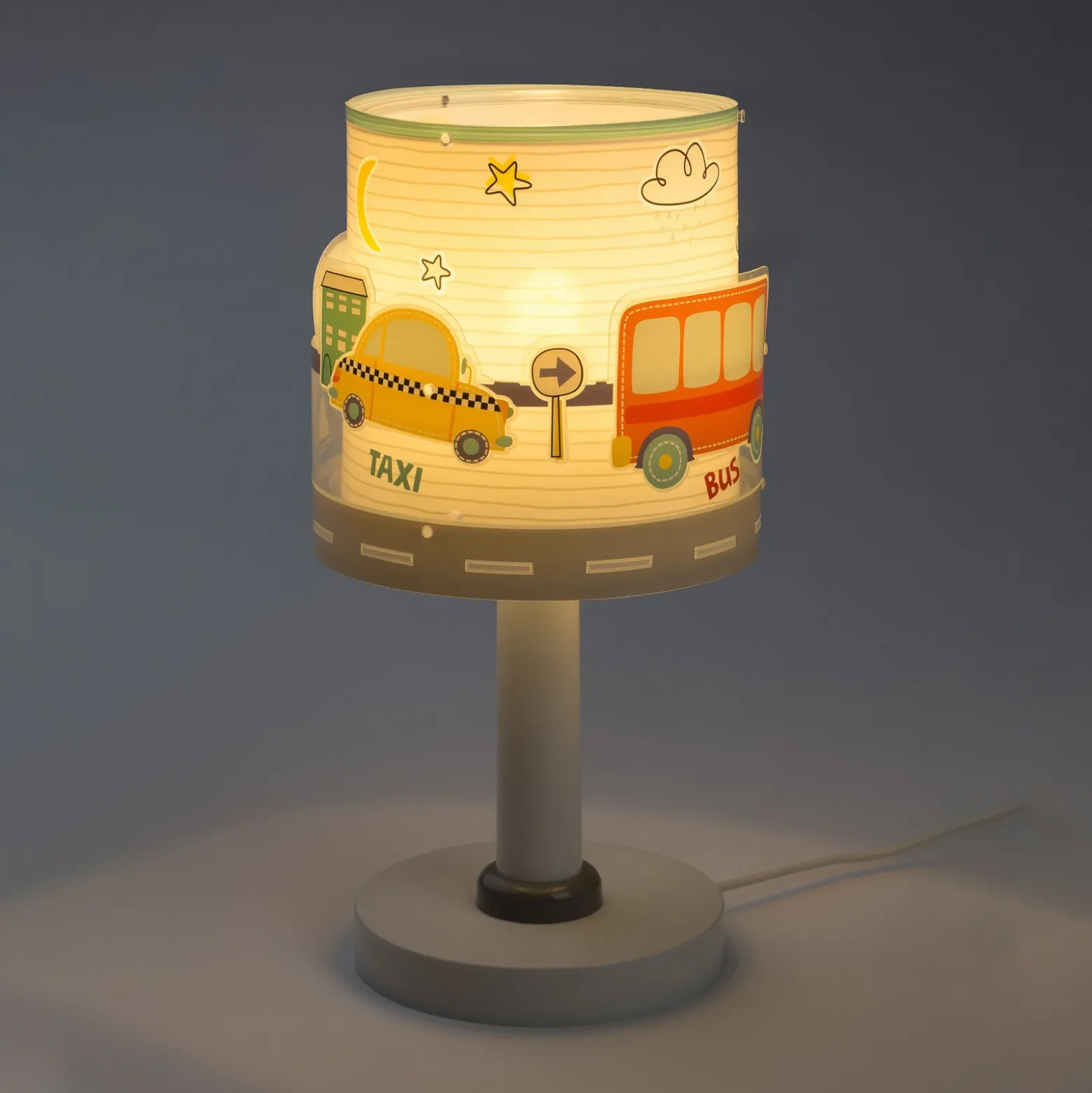 Lámpara de mesa infantil Baby Travel, G4, Ø 15 cm