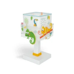 Lámpara de mesa infantil Happy Jungle, G4, ancho 14 cm