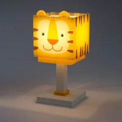 Lámpara de mesa infantil Little Tiger, G4, ancho 14 cm
