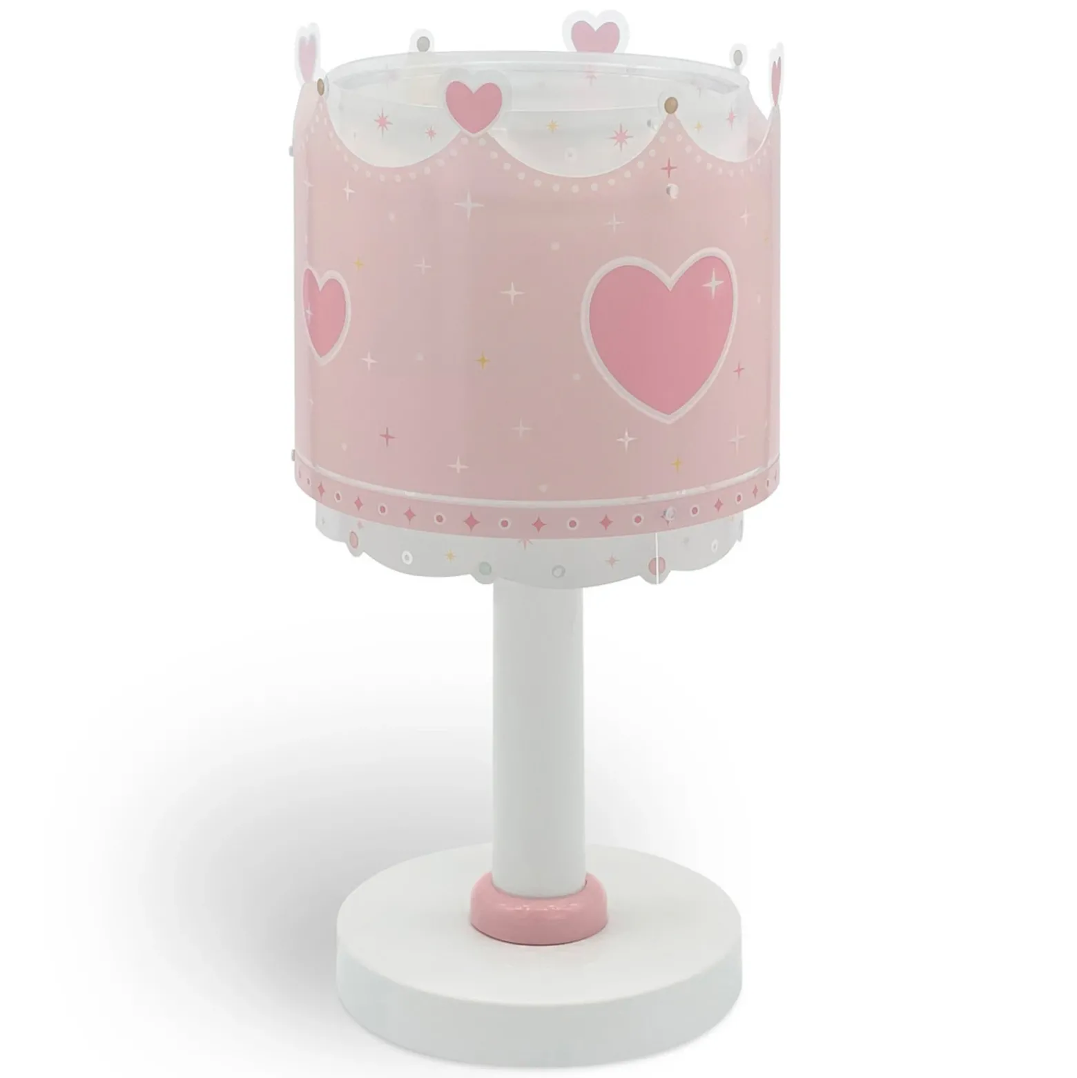 Lámpara de mesa infantil Little Queen, G4, Ø 15 cm