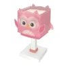 Lámpara de mesa infantil Little Pink Owl, G4, ancho 14 cm