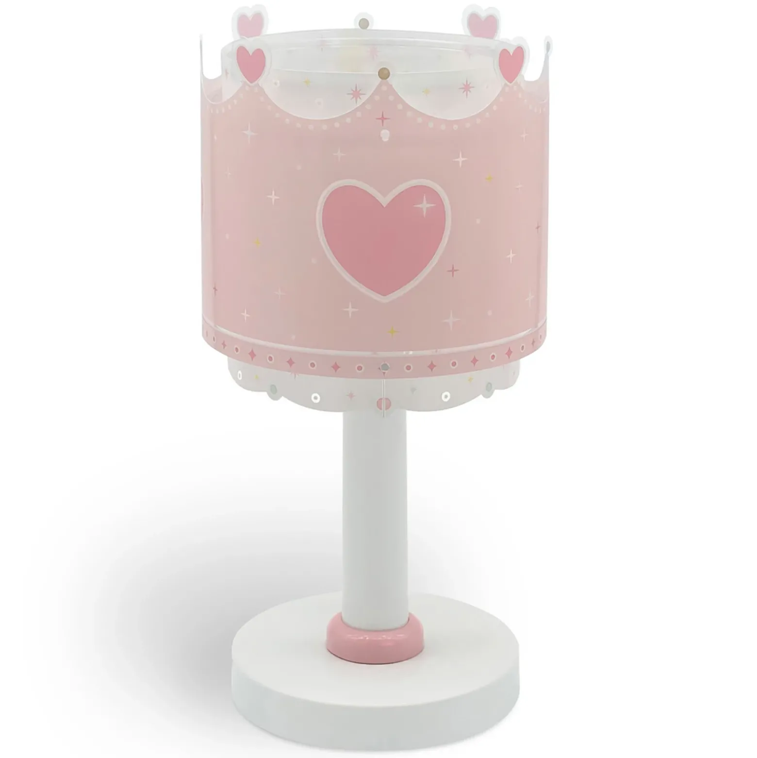 Lámpara de mesa infantil Little Queen, G4, Ø 15 cm
