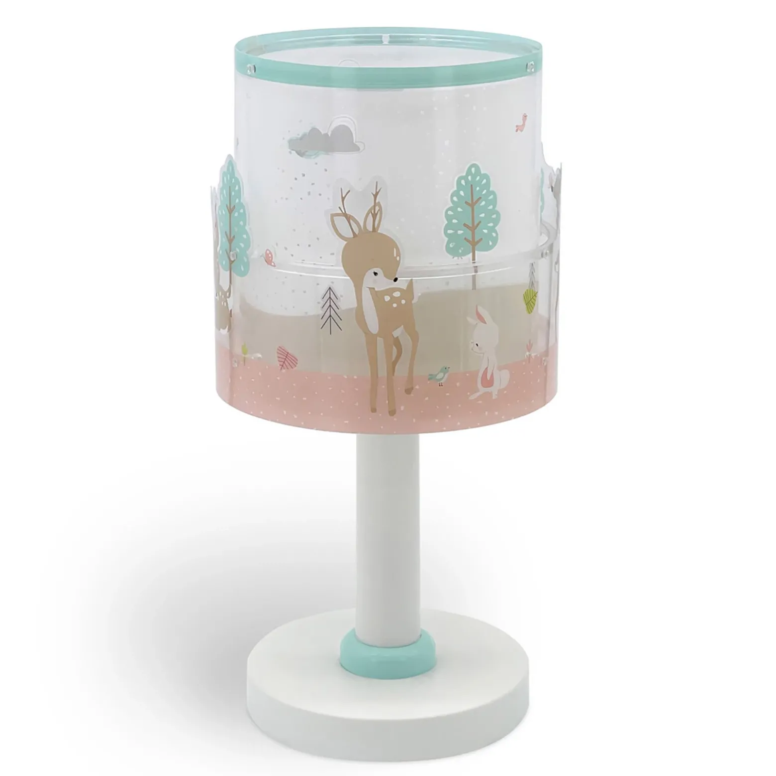 Lámpara de mesa infantil Loving Deer, G4, Ø 15 cm