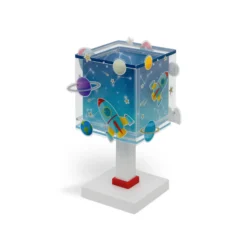 Lámpara de mesa infantil Rocket, G4, ancho 14 cm