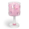 Lámpara de mesa infantil Unicorns, G4, Ø 15 cm