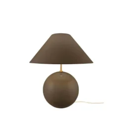 Lámpara de mesa IRIS de Globen Lighting, marrón, altura 39 cm