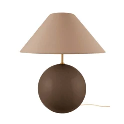 Lámpara de mesa IRIS de Globen Lighting, marrón, altura 39 cm