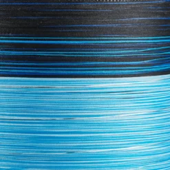 Lámpara de mesa Julie envuelta en hilos, azul