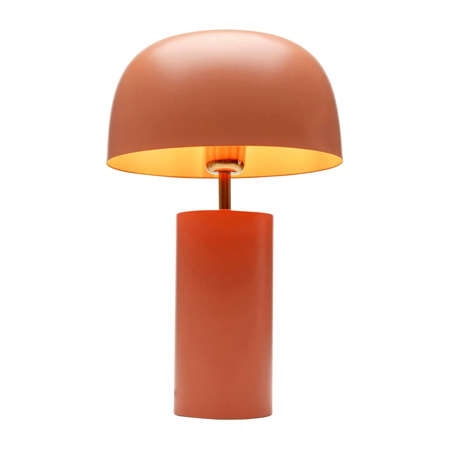 Lámpara de mesa KARE Loungy, marrón, acero, altura 38 cm