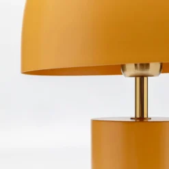 Lámpara de mesa KARE Loungy, naranja, acero, altura 38 cm