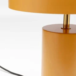 Lámpara de mesa KARE Loungy, naranja, acero, altura 38 cm