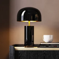 Lámpara de mesa KARE Loungy, negra