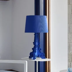 Lámpara de mesa Kartell Bourgie Mat, azul, 78 cm, 3 luces, E14