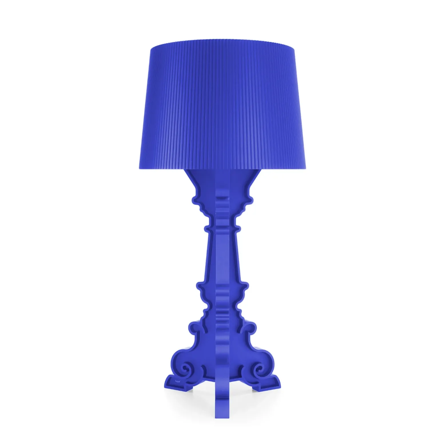 Lámpara de mesa Kartell Bourgie Mat, azul, 78 cm, 3 luces, E14