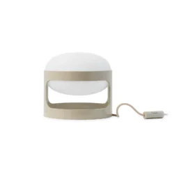 Lámpara de mesa Kartell KD28, gris, Ø 25 cm, E14-LED