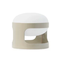 Lámpara de mesa Kartell KD28, gris, Ø 25 cm, E14-LED