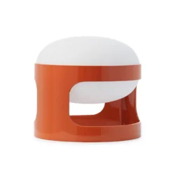 lámpara de mesa Kartell KD28, naranja, Ø 25 cm, E14-LED