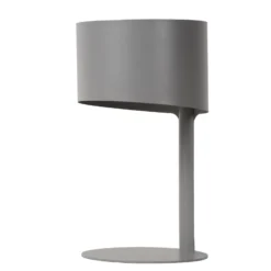 Lámpara de mesa Knulle de metal, gris