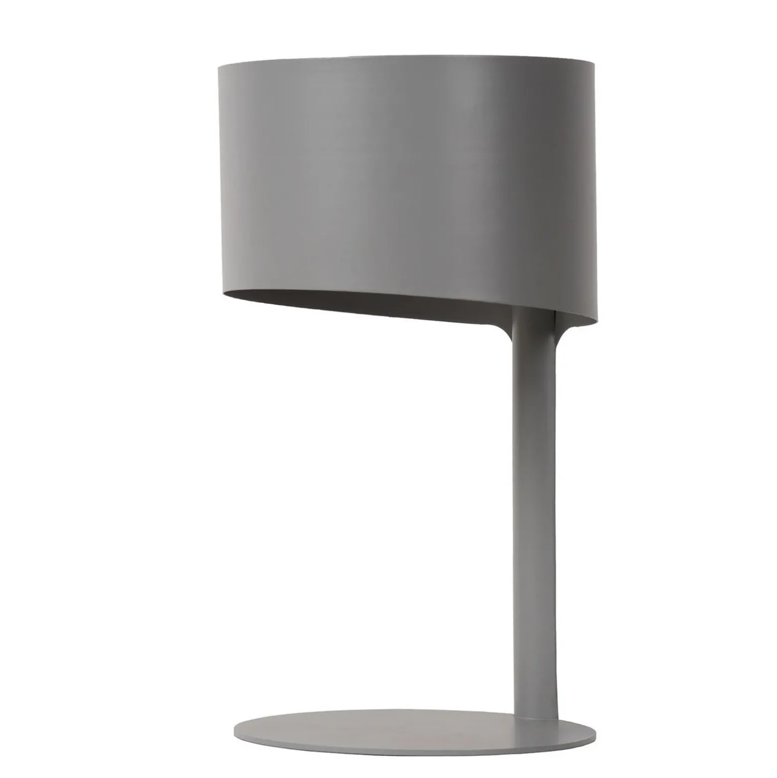 Lámpara de mesa Knulle de metal, gris