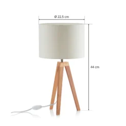Lámpara de mesa Kullen en diseño sencillo