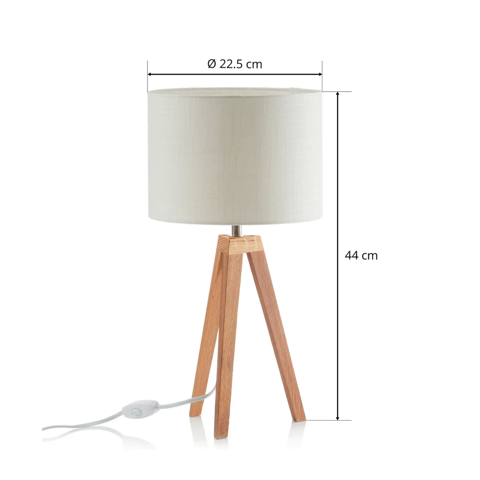 Lámpara de mesa Kullen en diseño sencillo