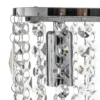 Lámpara de mesa Laila con cristal colgante, 2 luces