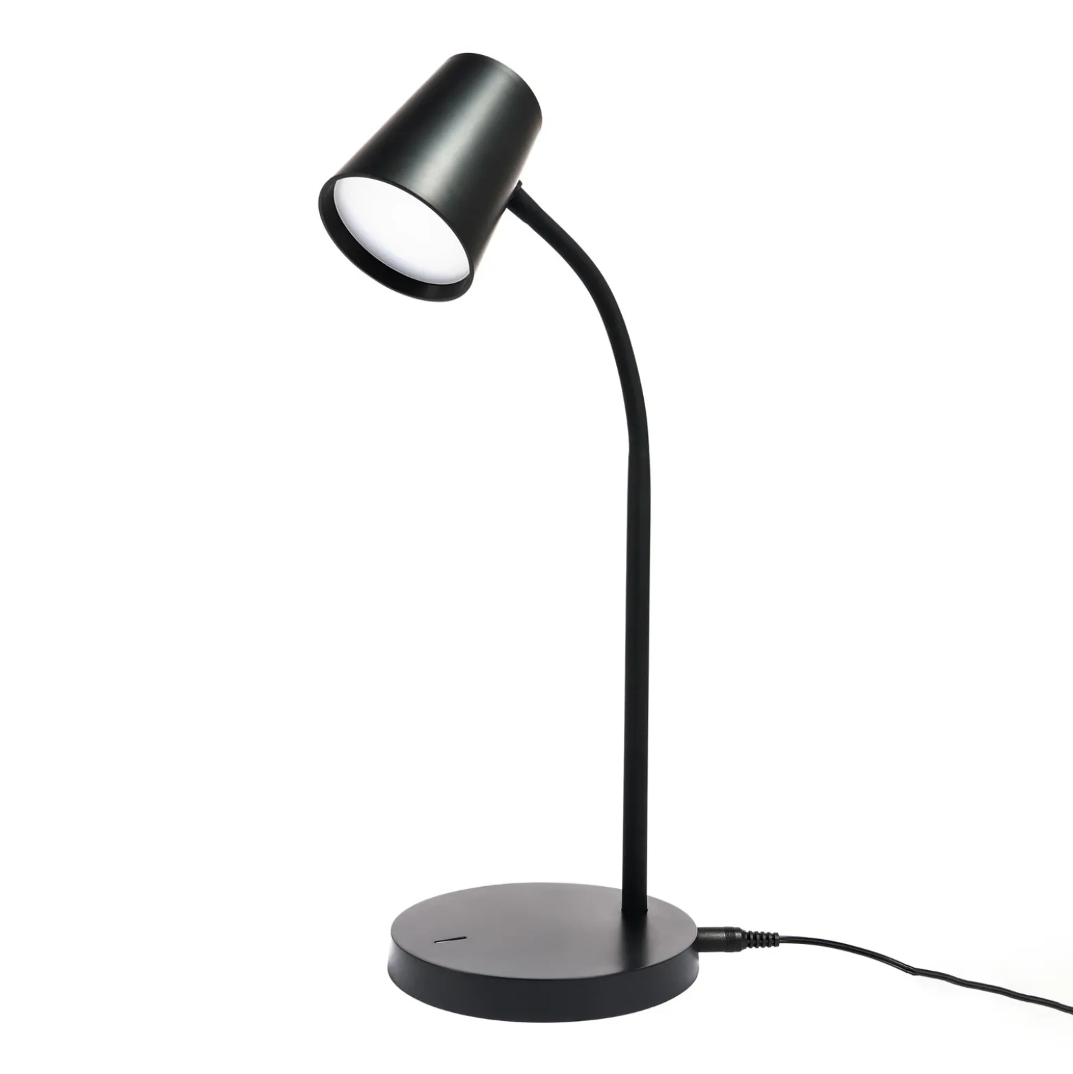 Lámpara de mesa LED Ailina de Lindby, altura 36 cm, negra, atenuable
