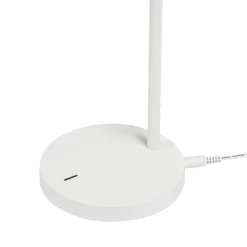 Lámpara de mesa LED Ailina de Lindby, altura 36 cm, blanca, atenuable