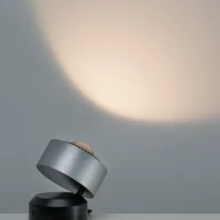 lámpara de mesa LED Aldan de Paulmann, aluminio, 10 cm, atenuable
