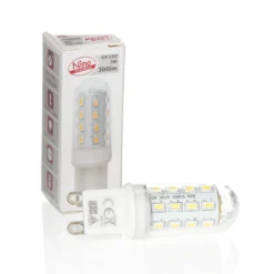Lámpara de mesa LED Alisa, soporte óptica madera