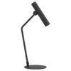 Lámpara de mesa LED Almudaina, negra, altura 49,5 cm, acero