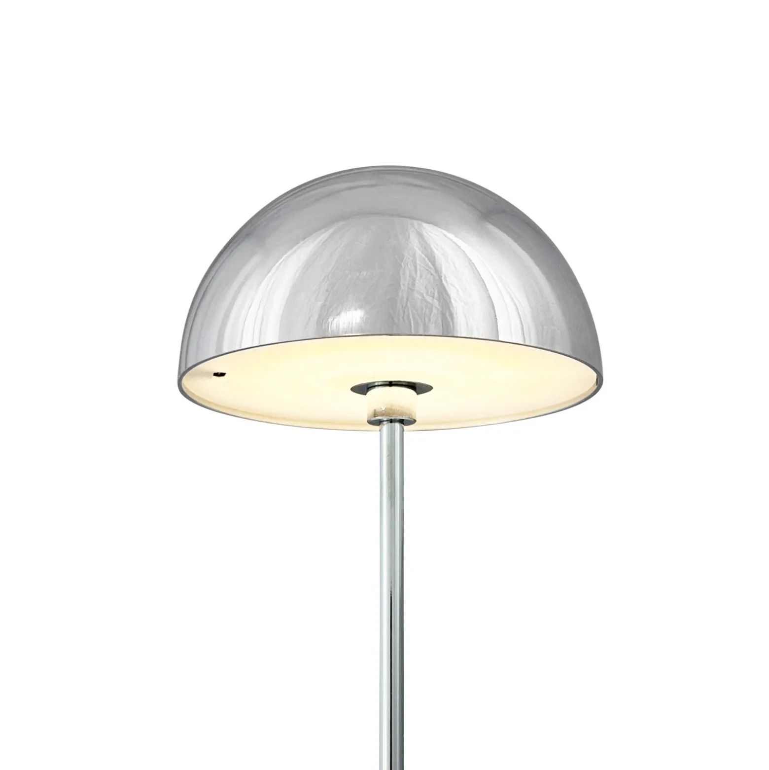 Lámpara de mesa LED Along de Dyberg Larsen, cromada, juego de 2 unidades