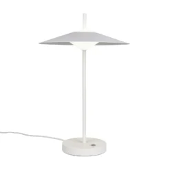 Lámpara de mesa LED Amalo, blanco mate, altura 46 cm, metal, CCT