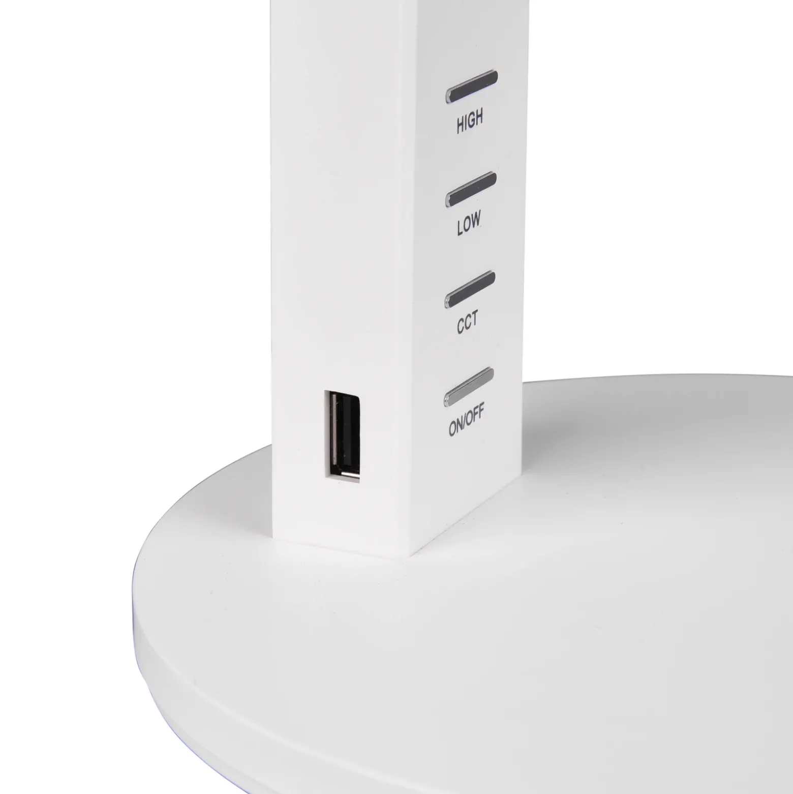 Lámpara de mesa LED Ava, función atenuación blanco