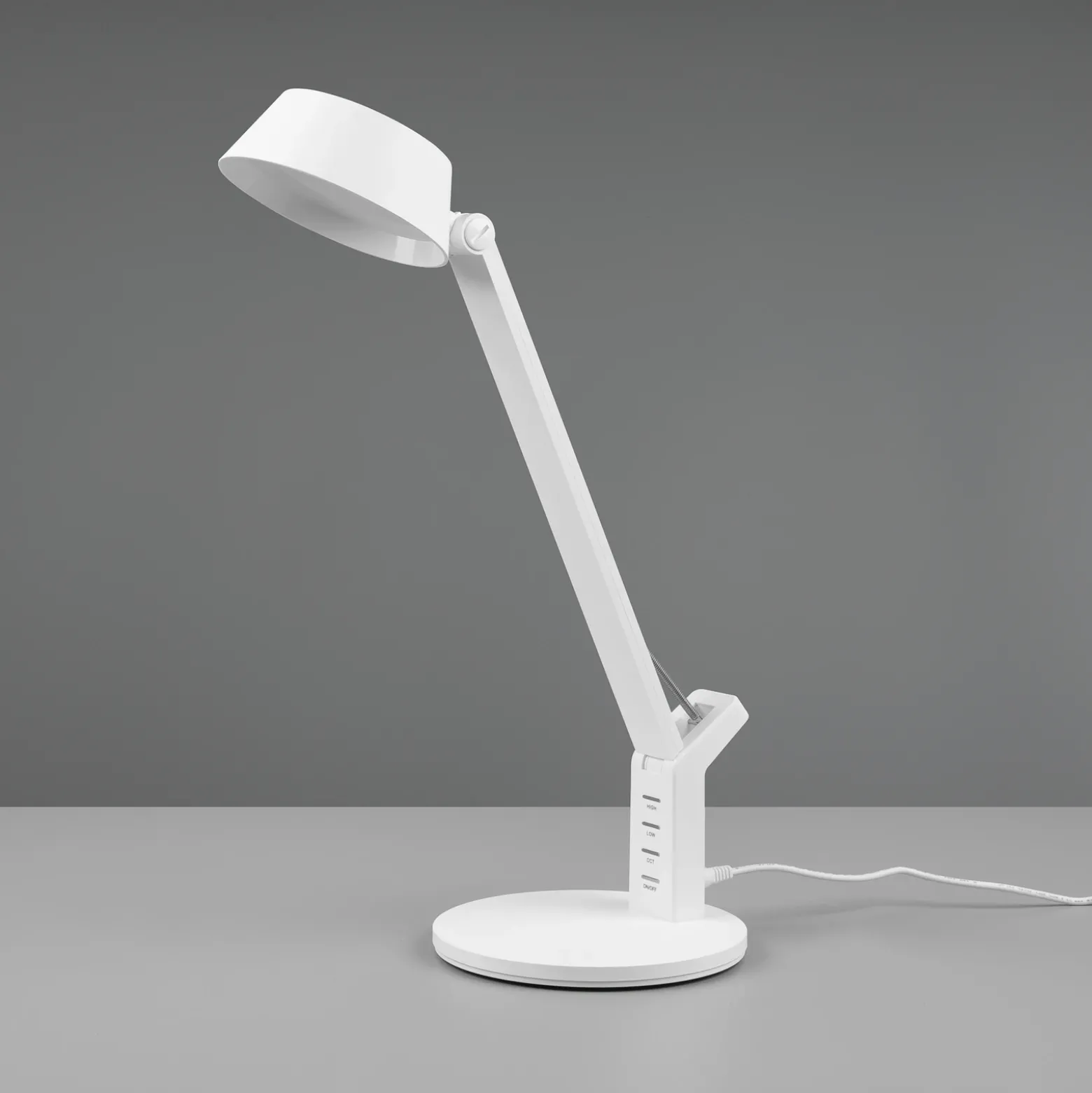 Lámpara de mesa LED Ava, función atenuación blanco