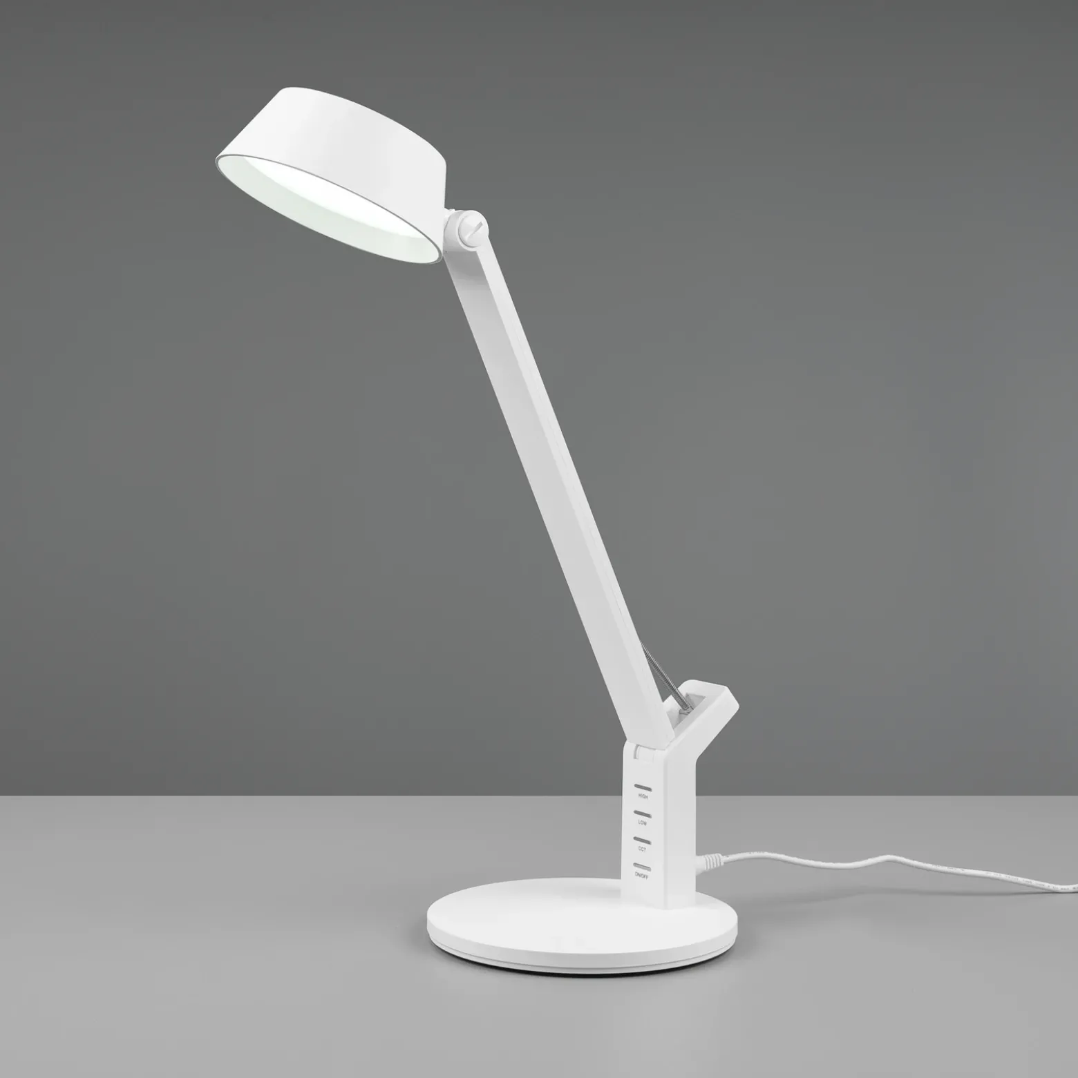 Lámpara de mesa LED Ava, función atenuación blanco