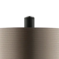 Lámpara de mesa LED Axion, negra/marrón, altura 45 cm, CCT