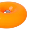 Lámpara de mesa LED Basile, naranja, cristal, 2.700 K