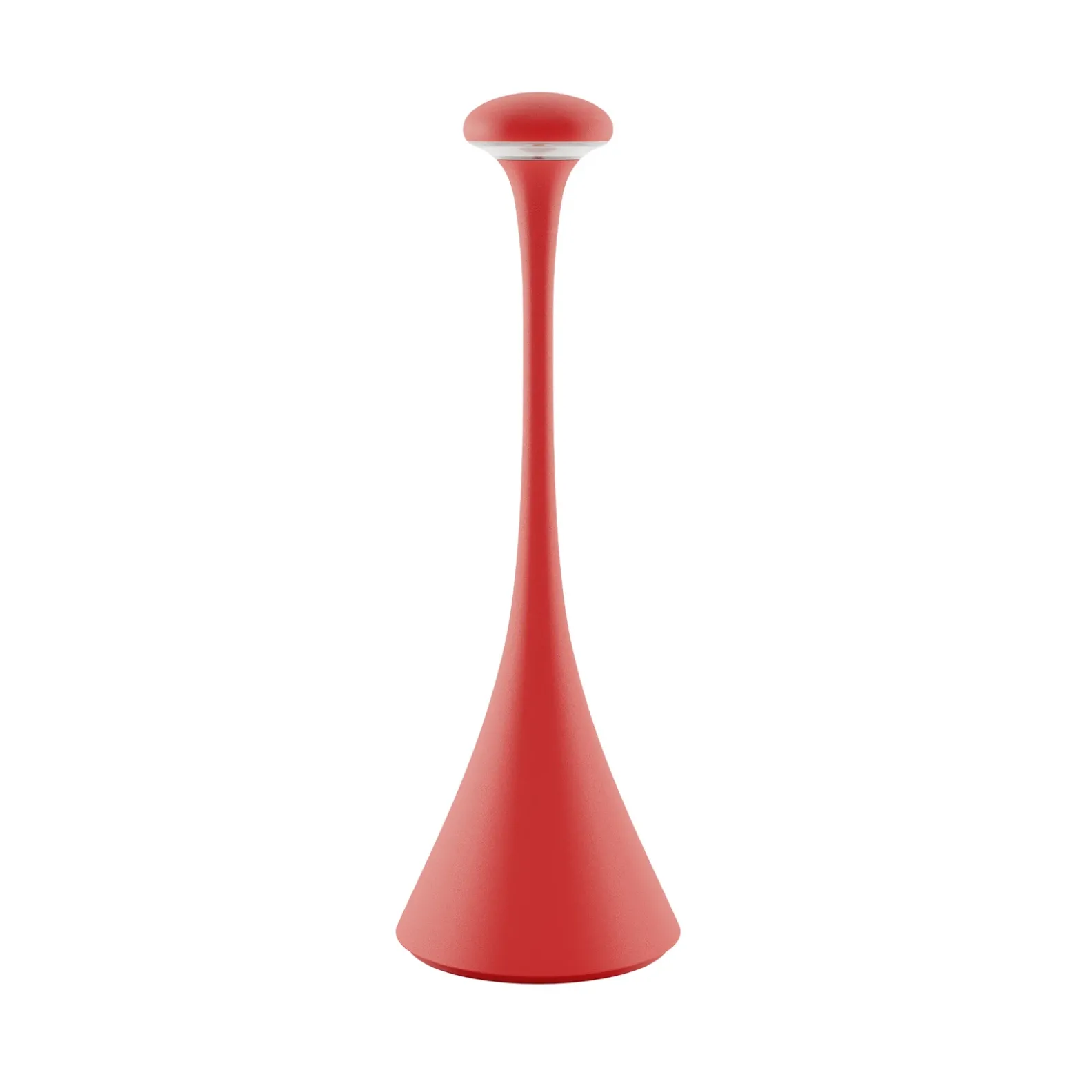 Lámpara de mesa LED batería Nudrop IP54 rojo fuego
