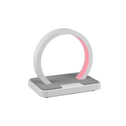 Lámpara de mesa LED Beat batería, RGBW blanco mate