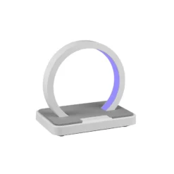 Lámpara de mesa LED Beat batería, RGBW blanco mate