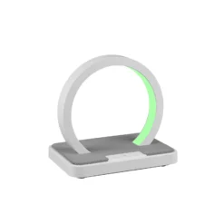 Lámpara de mesa LED Beat batería, RGBW blanco mate