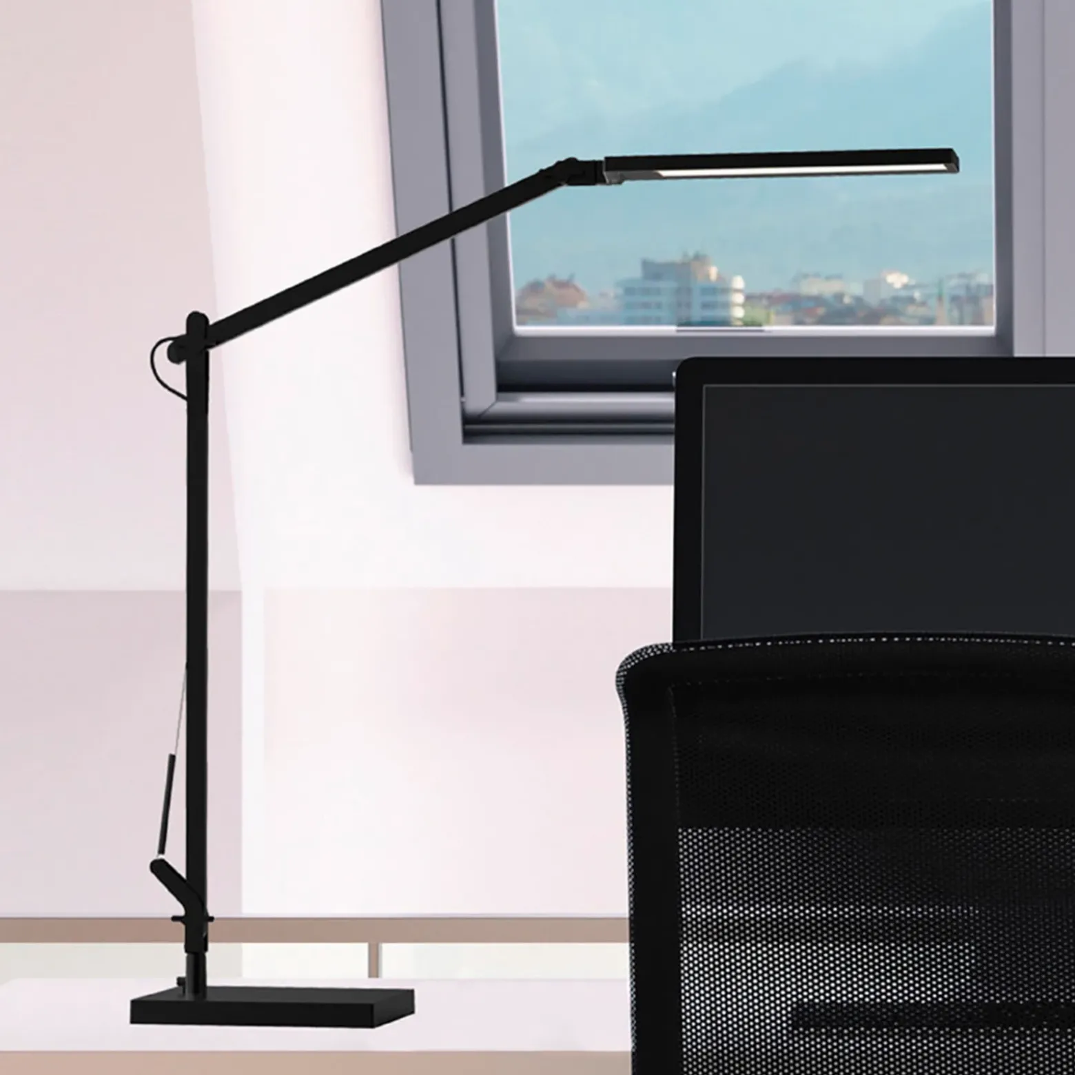 Lámpara de mesa LED Cala, CCT, atenuable, negra