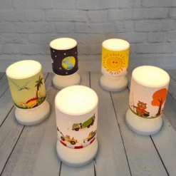 Lámpara de mesa LED con batería Animales USB IP44