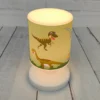 Lámpara de mesa LED con batería Dino, USB, IP44