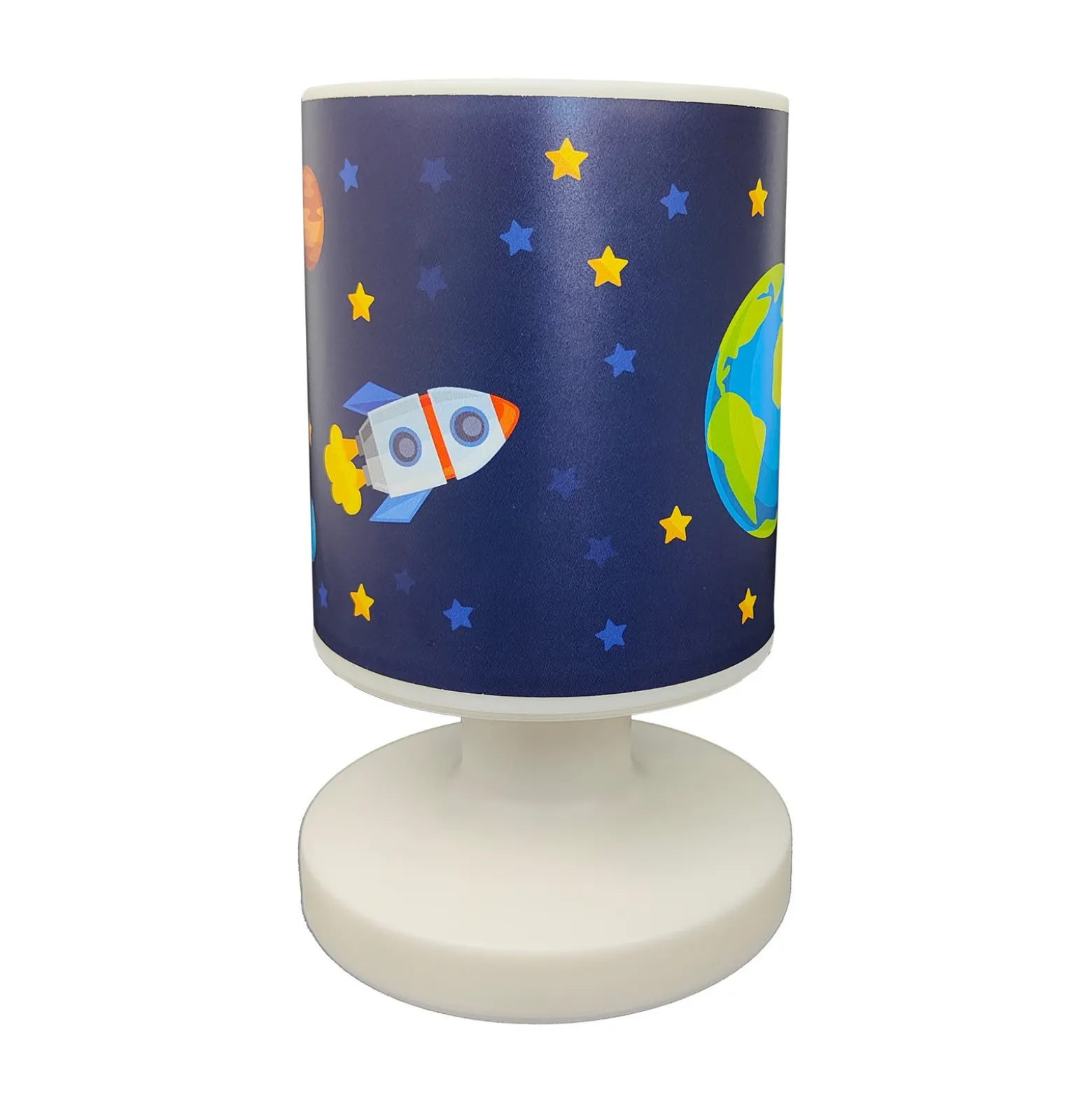 Lámpara de mesa LED con batería Weltall, USB, IP44