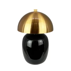 Lámpara de mesa LED Dyberg Larsen Manhatten, negro/latón