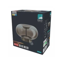 Lámpara de mesa LED EGLO OPTICA 1, bronce/marrón, Ø 25 cm, CCT