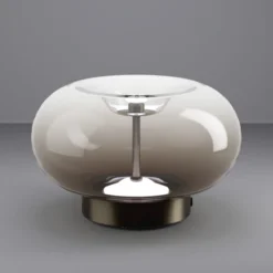 Lámpara de mesa LED EGLO OPTICA 1, bronce/marrón, Ø 25 cm, CCT